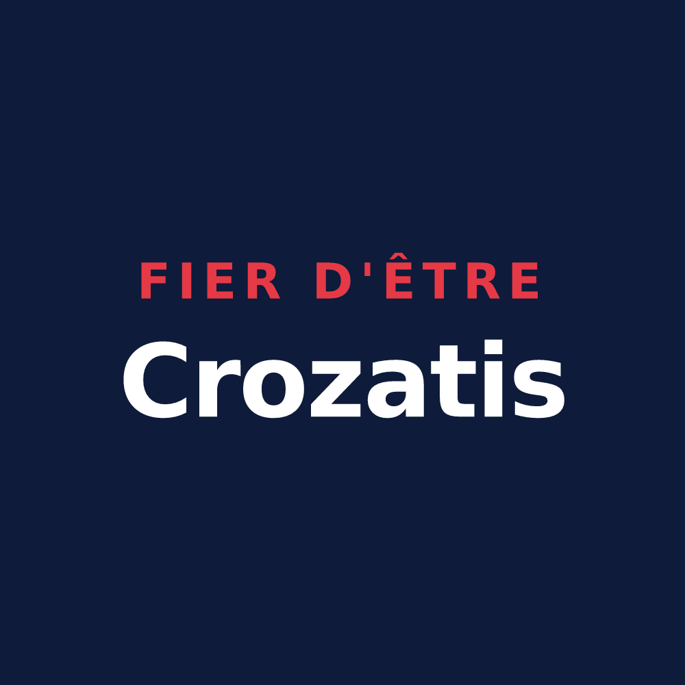 T-shirt « Fier d'être Crozatis » — design pour Crozet