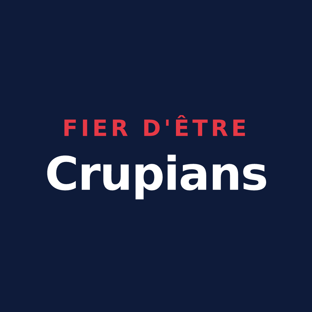 T-shirt « Fier d'être Crupians » — design pour Crupies