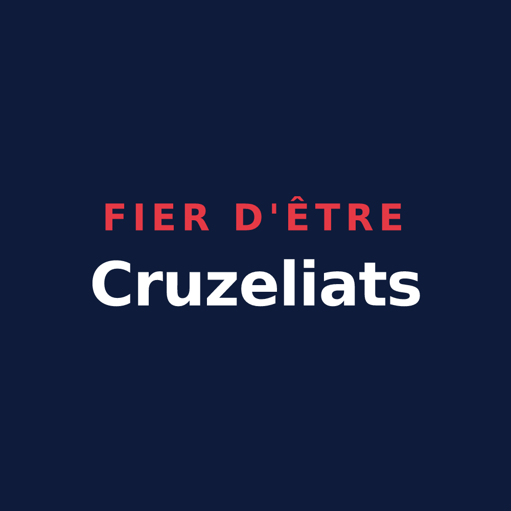 T-shirt « Fier d'être Cruzeliats » — design pour Cruzille