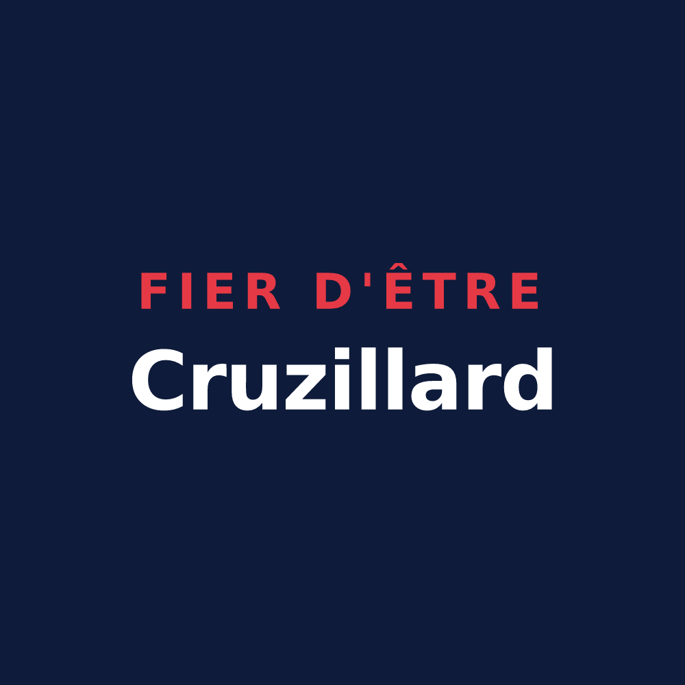 T-shirt « Fier d'être Cruzillard » — design pour Cruzilles-lès-Mépillat