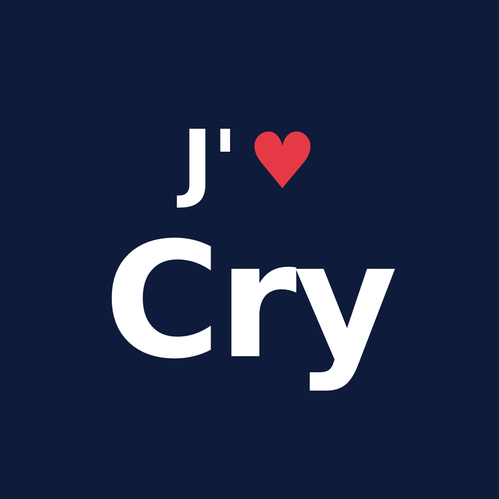 T-shirt personnalisé Cry — design J'aime Cry