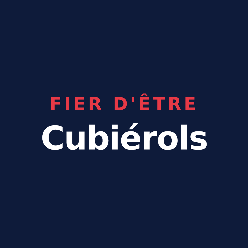 T-shirt « Fier d'être Cubiérols » — design pour Cubières-sur-Cinoble