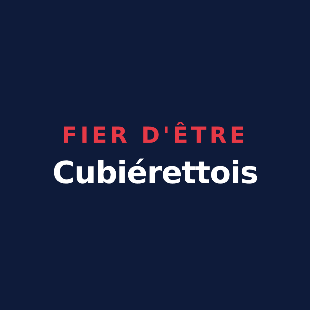 T-shirt « Fier d'être Cubiérettois » — design pour Cubiérettes