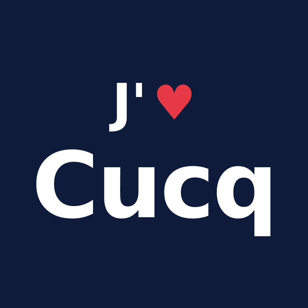 T-shirt personnalisé Cucq — design J'aime Cucq