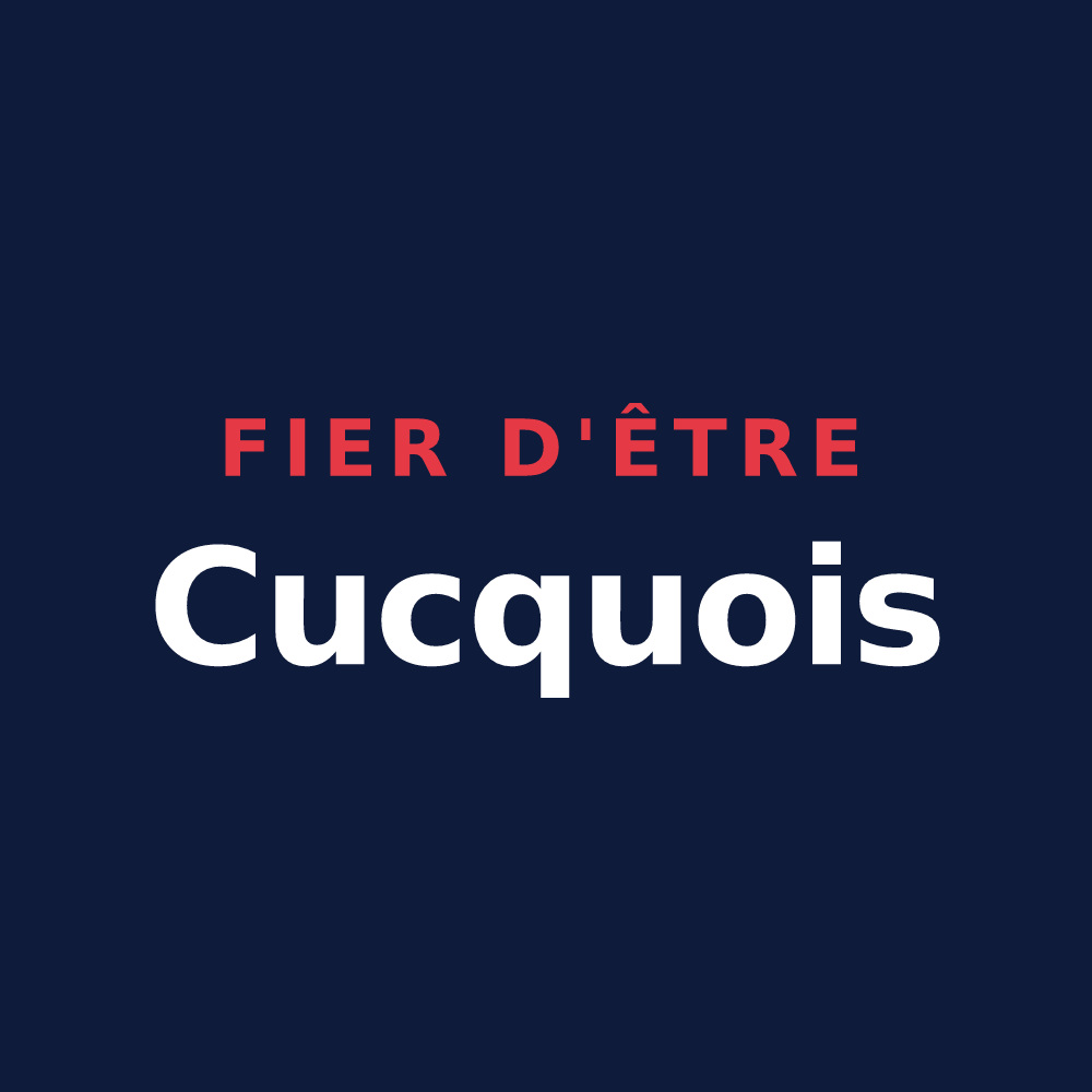 T-shirt « Fier d'être Cucquois » — design pour Cucq