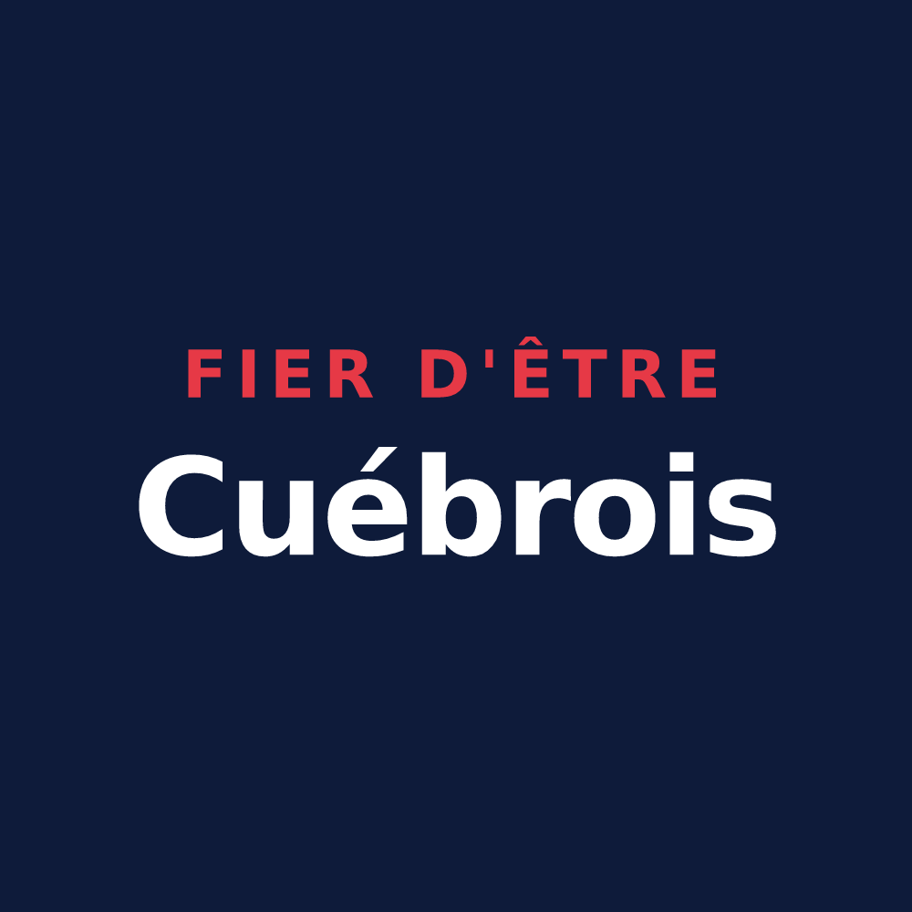 T-shirt « Fier d'être Cuébrois » — design pour Cuébris