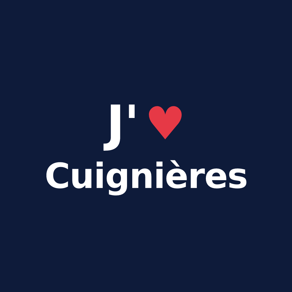 T-shirt personnalisé Cuignières — design J'aime Cuignières