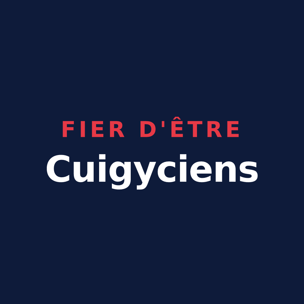 T-shirt « Fier d'être Cuigyciens » — design pour Cuigy-en-Bray