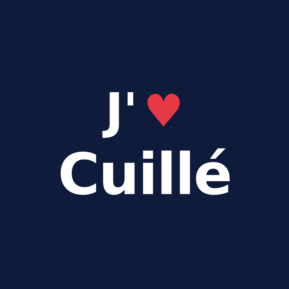 T-shirt personnalisé Cuillé — design J'aime Cuillé
