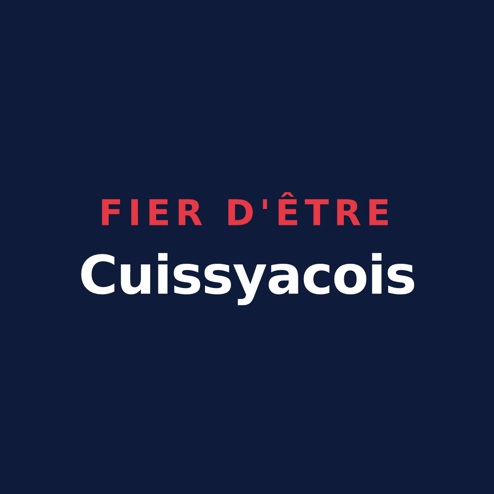 T-shirt « Fier d'être Cuissyacois » — design pour Cuissy-et-Geny