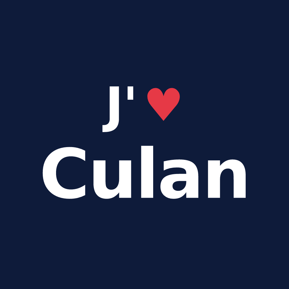 T-shirt personnalisé Culan — design J'aime Culan