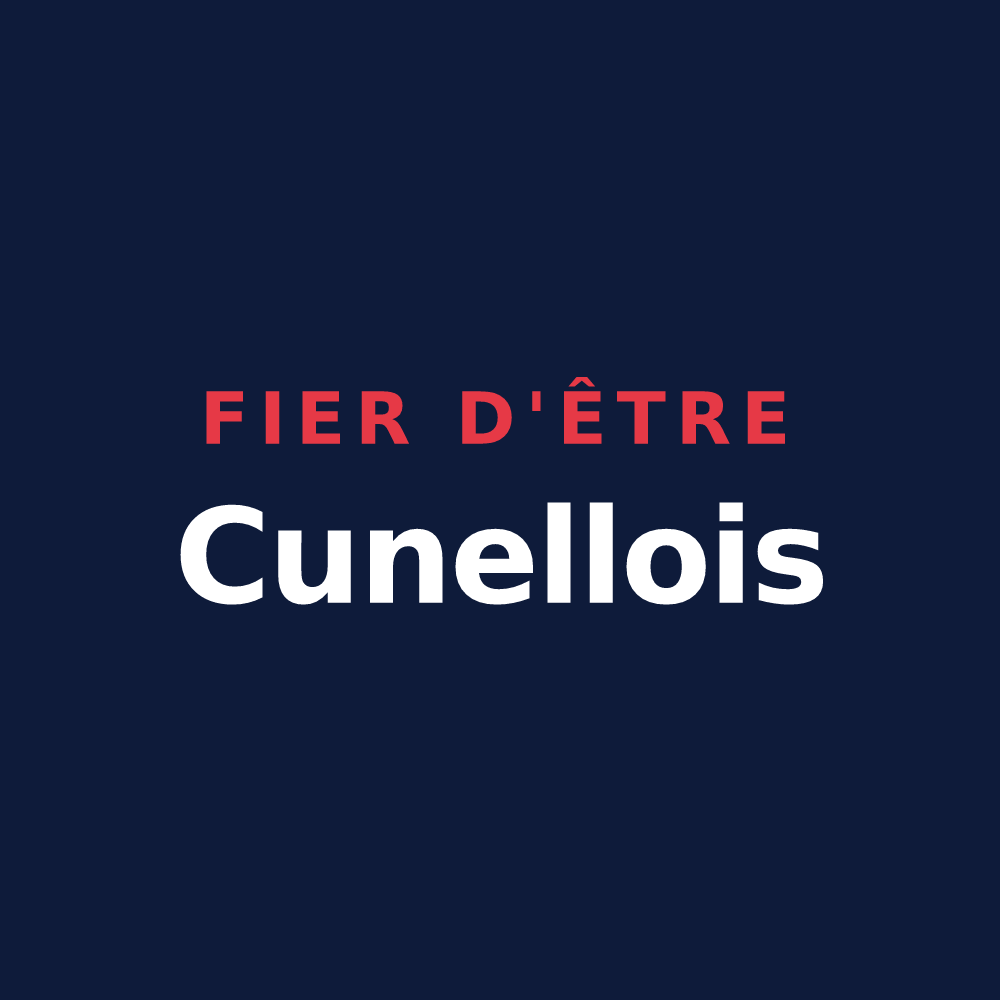 T-shirt « Fier d'être Cunellois » — design pour Cunel