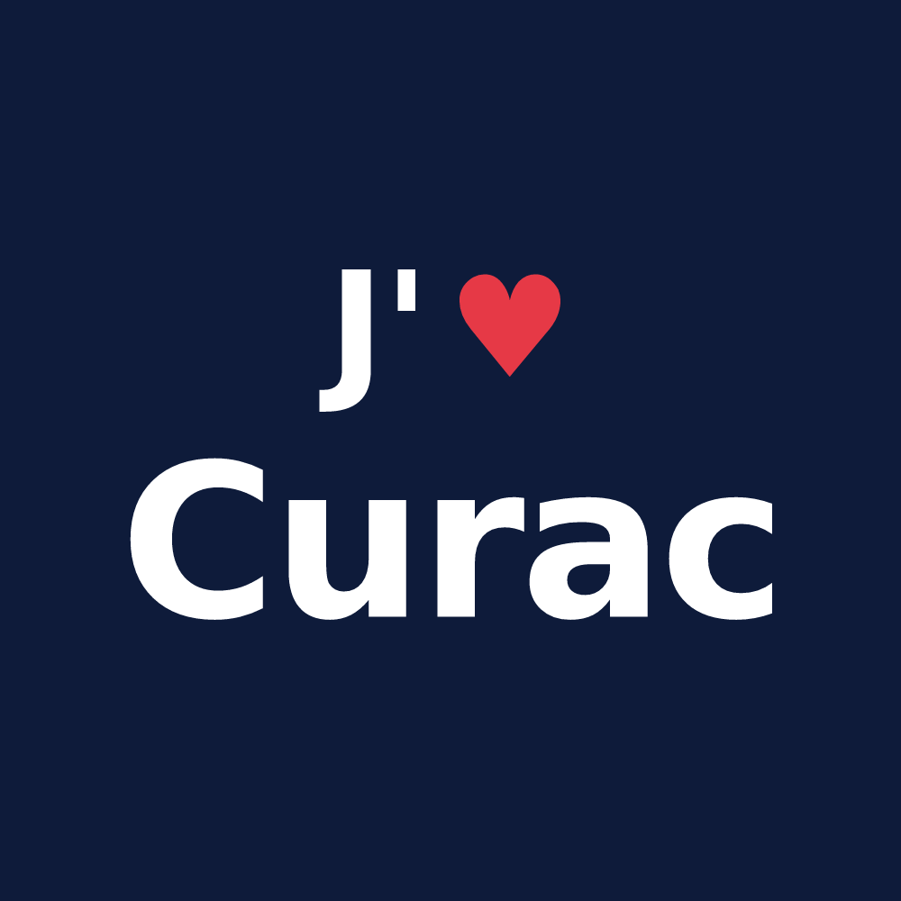 T-shirt personnalisé Curac — design J'aime Curac