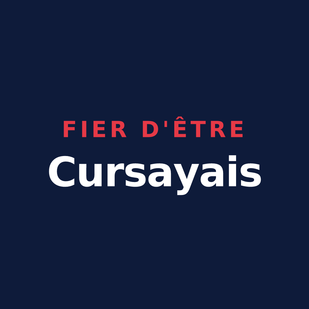 T-shirt « Fier d'être Cursayais » — design pour Curçay-sur-Dive
