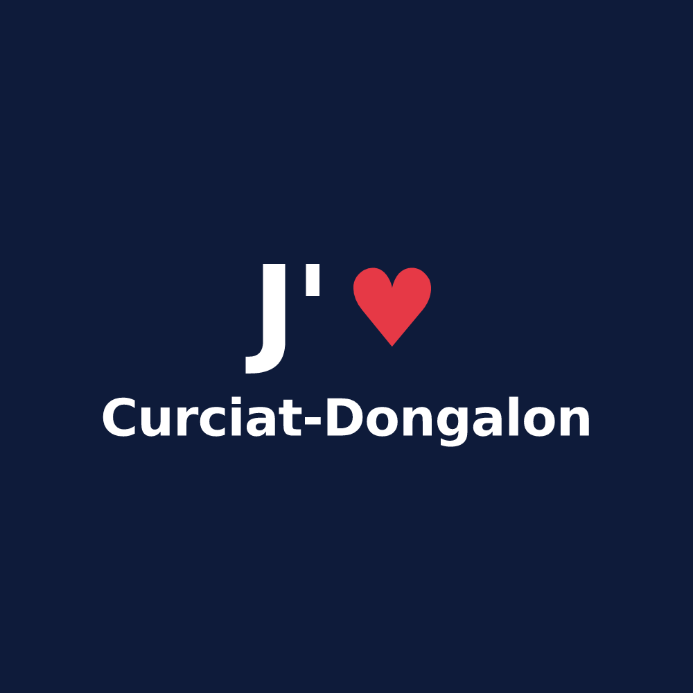 T-shirt personnalisé Curciat-Dongalon — design J'aime Curciat-Dongalon