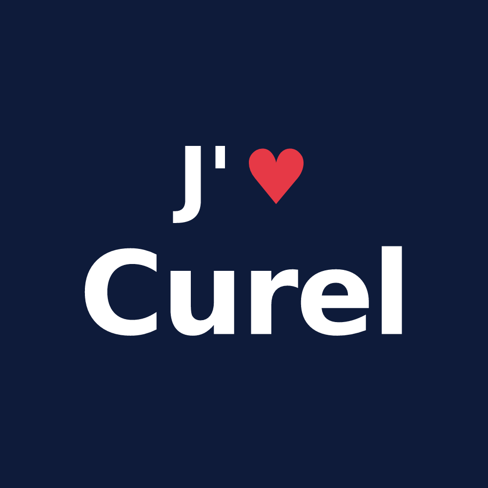 T-shirt personnalisé Curel — design J'aime Curel