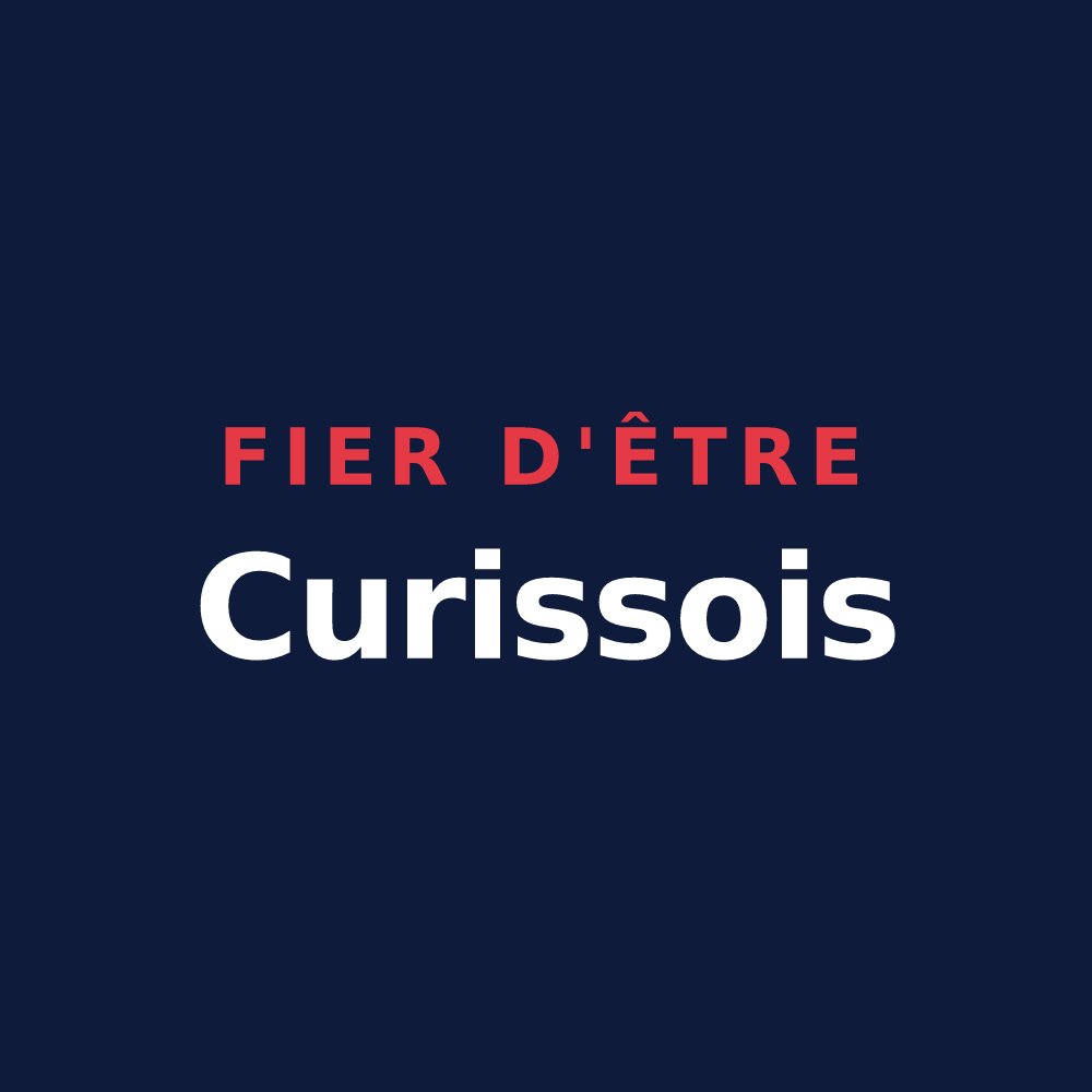 T-shirt « Fier d'être Curissois » — design pour Curis-au-Mont-d'Or