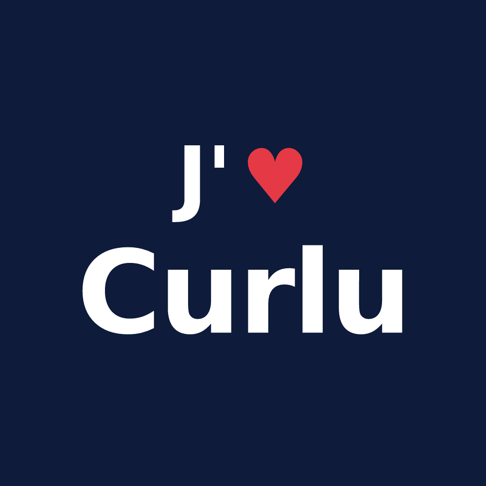 T-shirt personnalisé Curlu — design J'aime Curlu