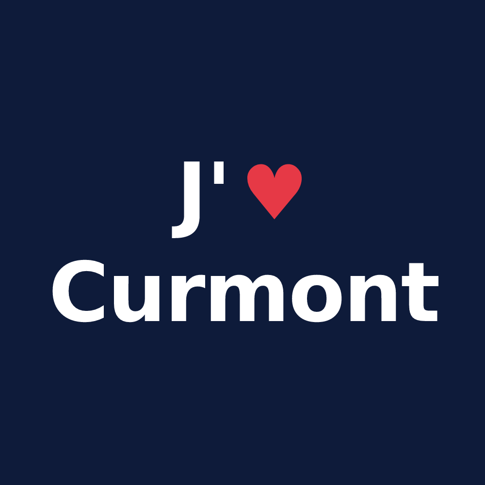 T-shirt personnalisé Curmont — design J'aime Curmont