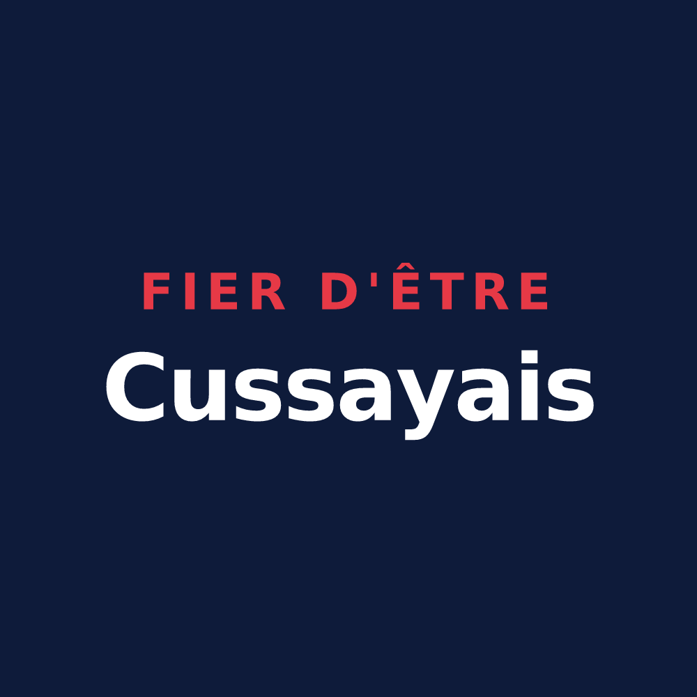 T-shirt « Fier d'être Cussayais » — design pour Cussay