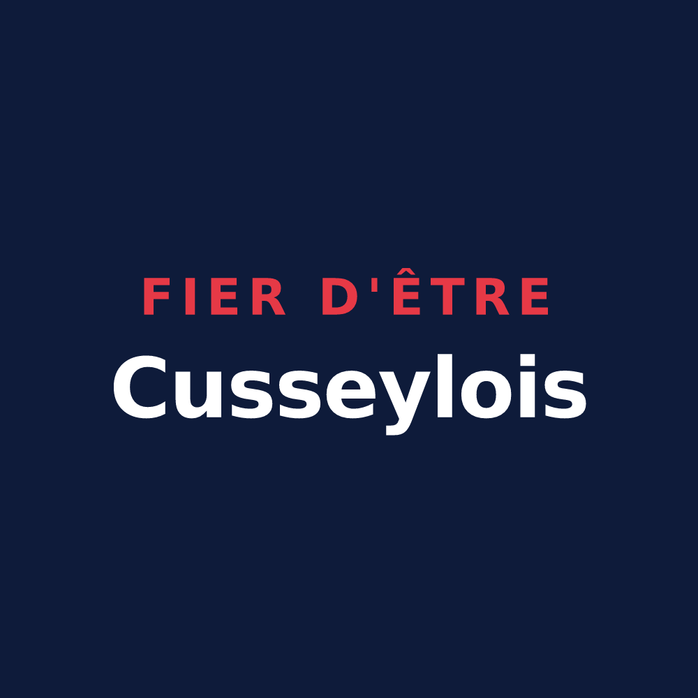 T-shirt « Fier d'être Cusseylois » — design pour Cussey-sur-l'Ognon