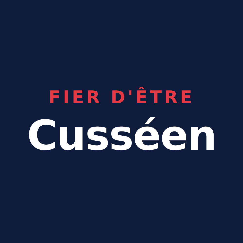 T-shirt « Fier d'être Cusséen » — design pour Cussy-les-Forges