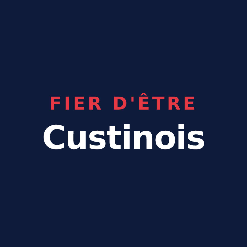 T-shirt « Fier d'être Custinois » — design pour Custines