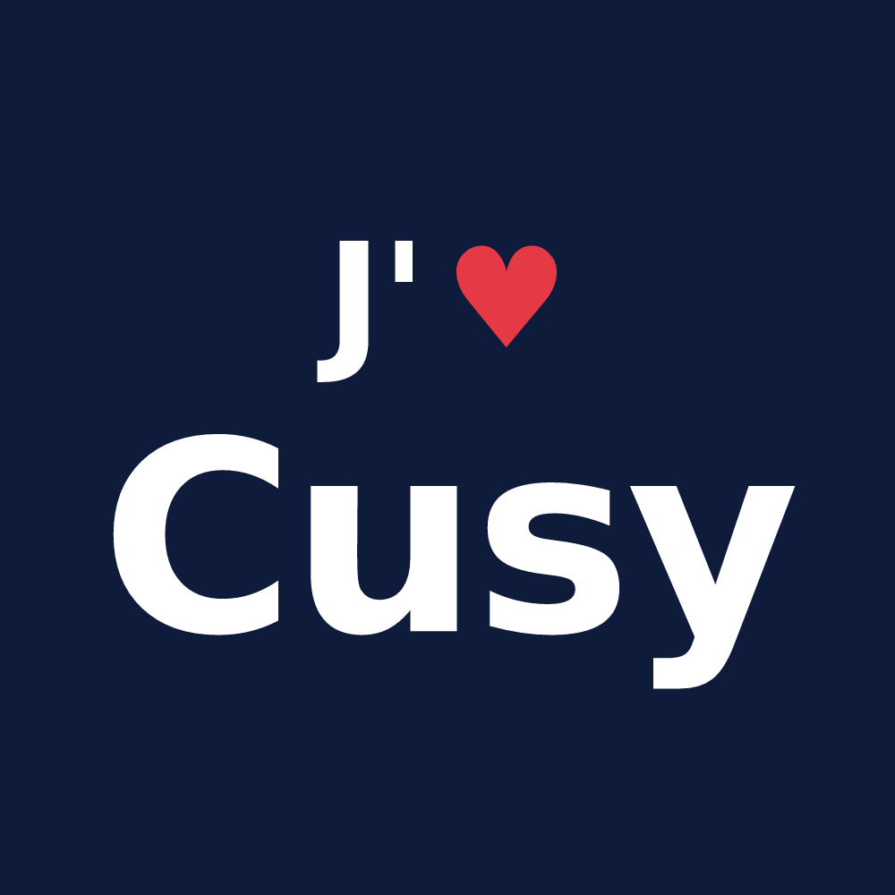 T-shirt personnalisé Cusy — design J'aime Cusy
