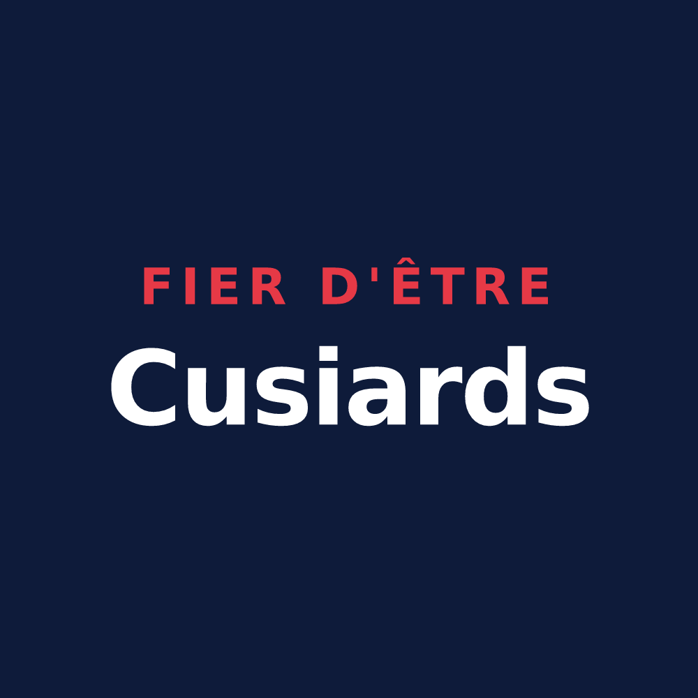 T-shirt « Fier d'être Cusiards » — design pour Cusy