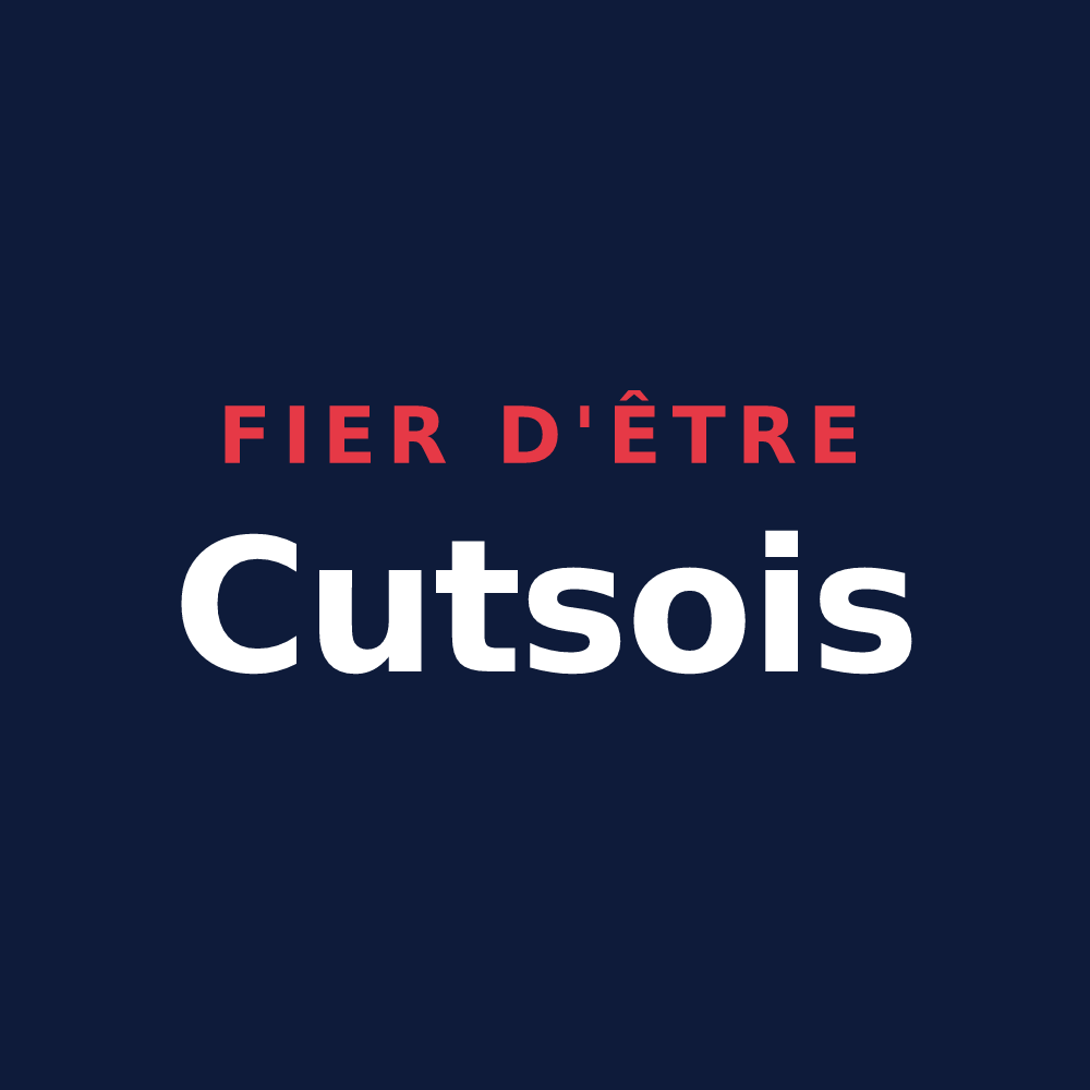 T-shirt « Fier d'être Cutsois » — design pour Cuts