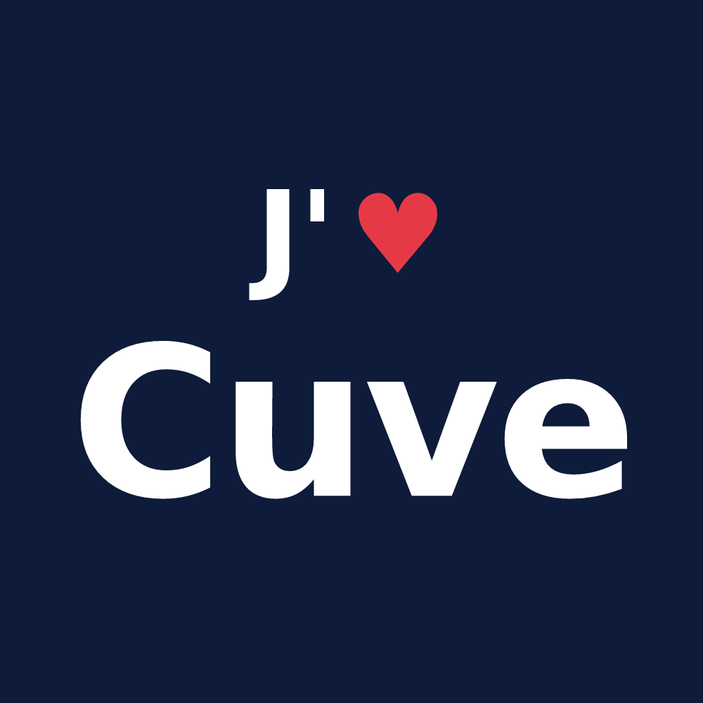 T-shirt personnalisé Cuve — design J'aime Cuve
