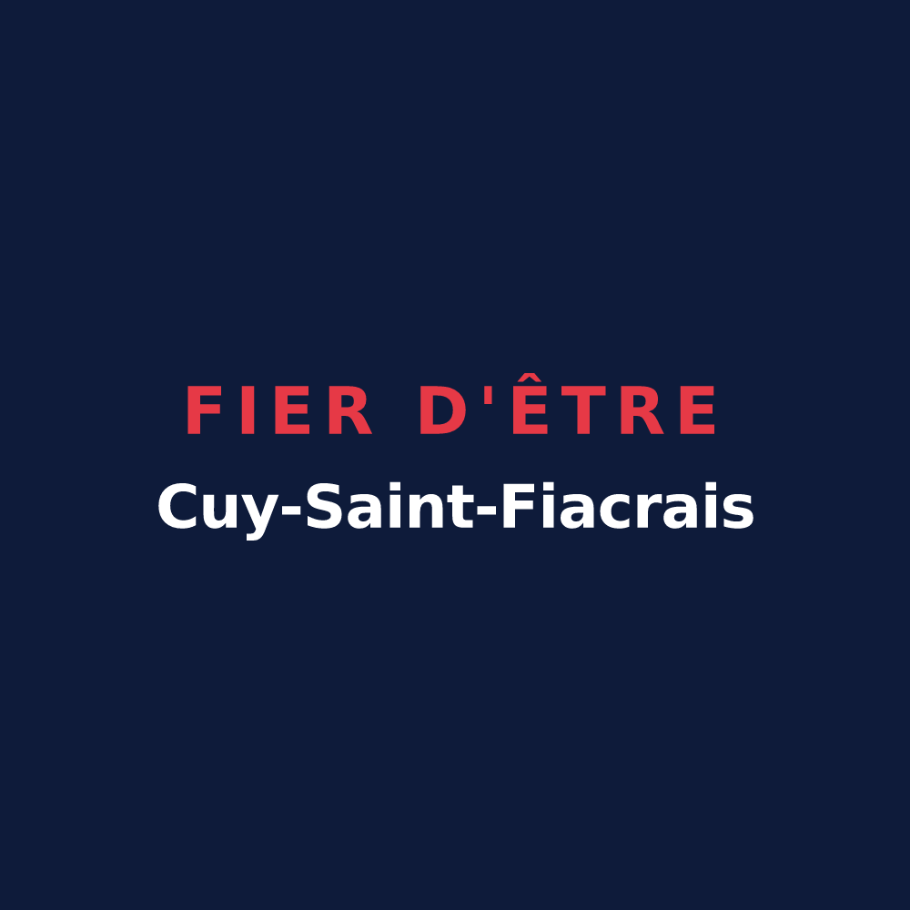 T-shirt « Fier d'être Cuy-Saint-Fiacrais » — design pour Cuy-Saint-Fiacre