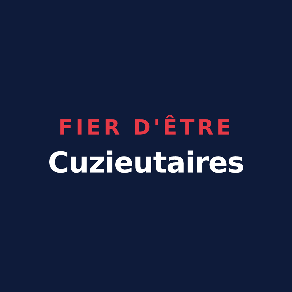T-shirt « Fier d'être Cuzieutaires » — design pour Cuzieu