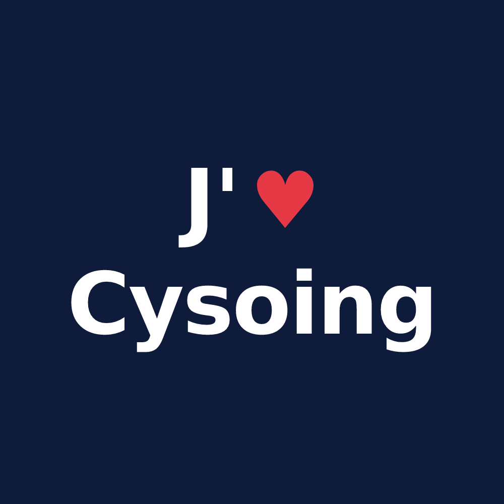 T-shirt personnalisé Cysoing — design J'aime Cysoing