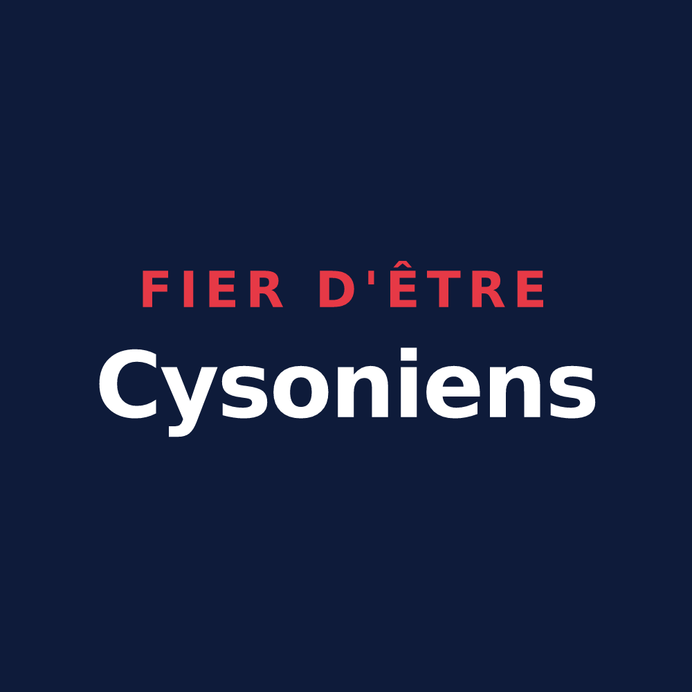 T-shirt « Fier d'être Cysoniens » — design pour Cysoing