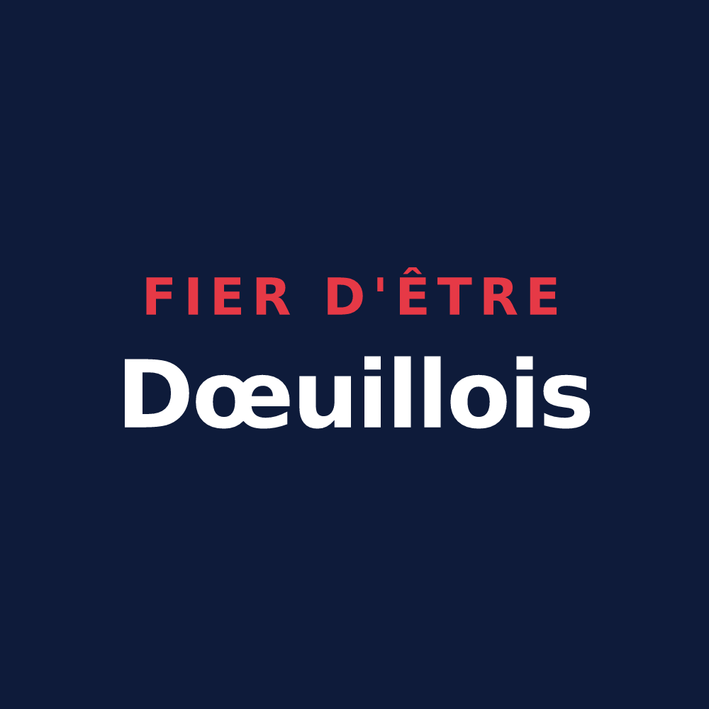 T-shirt « Fier d'être Dœuillois » — design pour Dœuil-sur-le-Mignon
