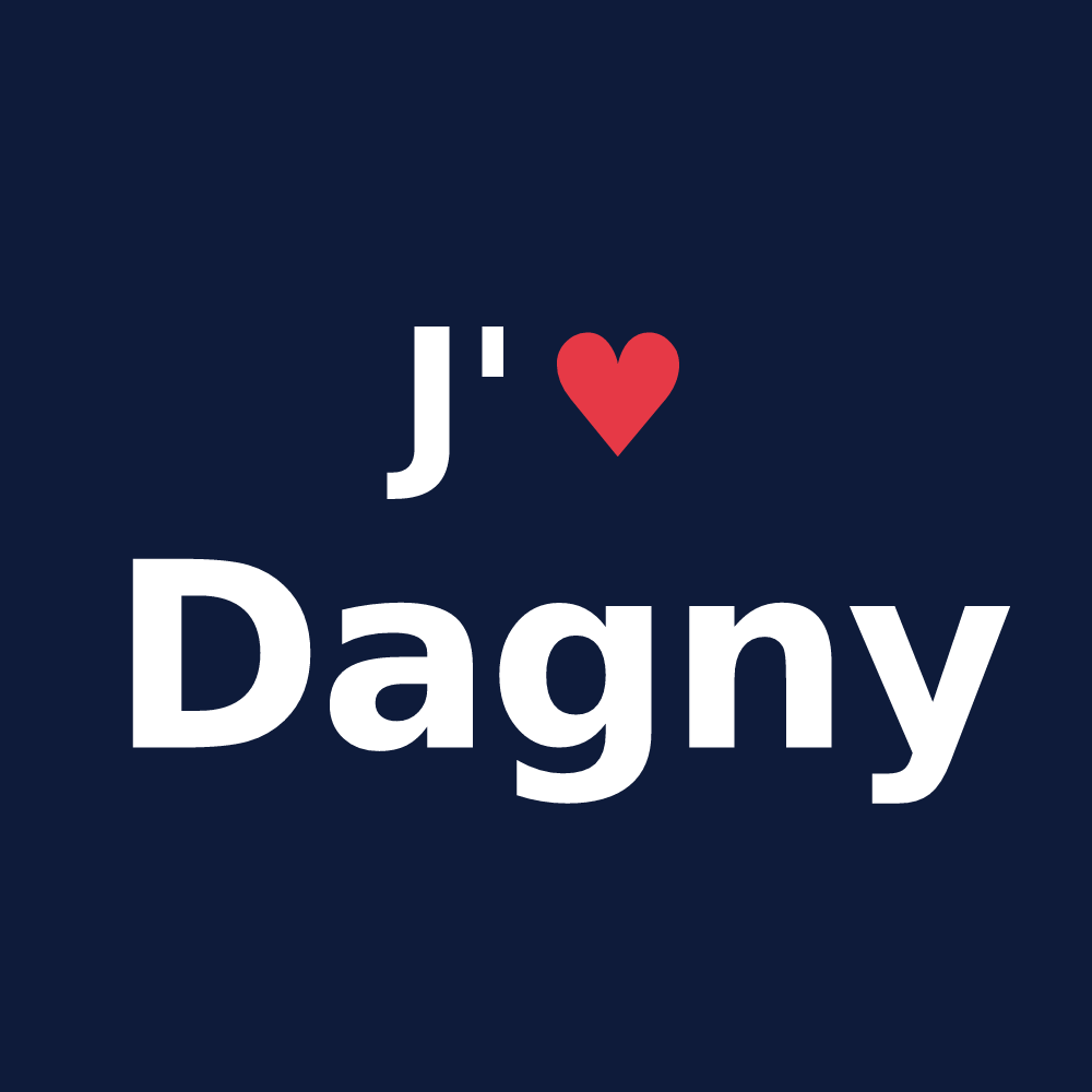 T-shirt personnalisé Dagny — design J'aime Dagny