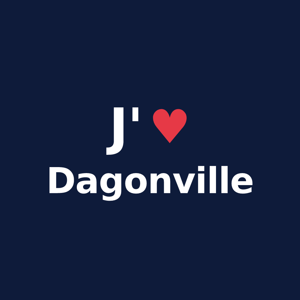 T-shirt personnalisé Dagonville — design J'aime Dagonville