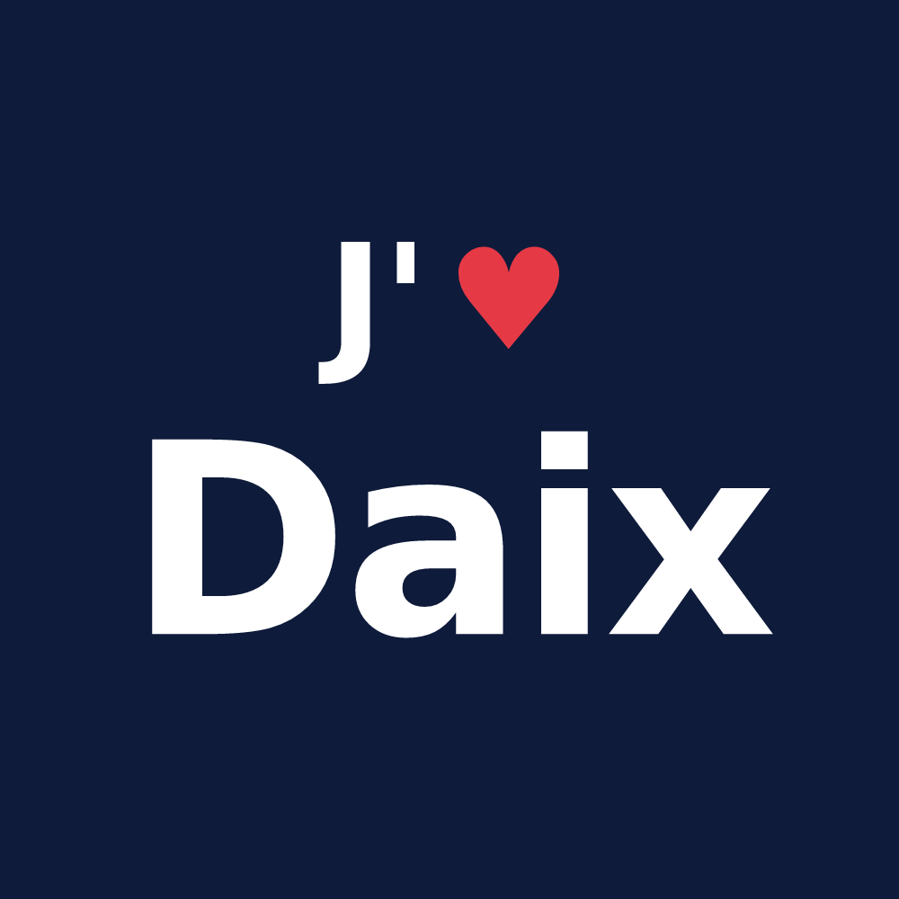 T-shirt personnalisé Daix — design J'aime Daix