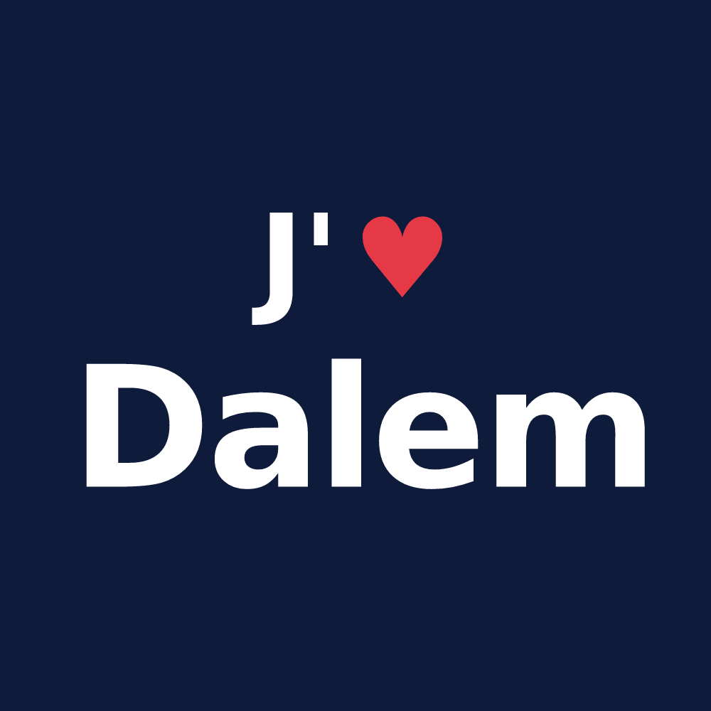 T-shirt personnalisé Dalem — design J'aime Dalem