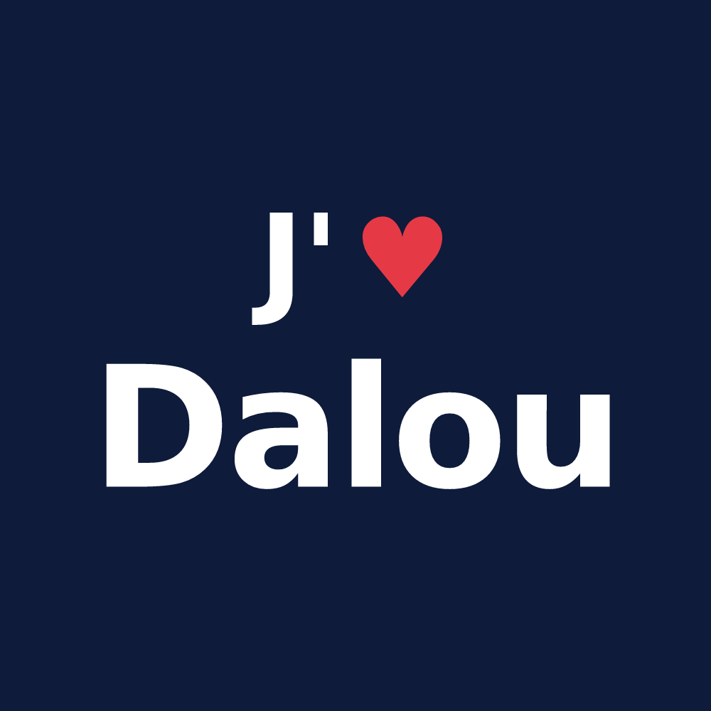 T-shirt personnalisé Dalou — design J'aime Dalou