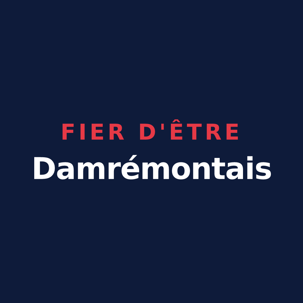 T-shirt « Fier d'être Damrémontais » — design pour Damrémont