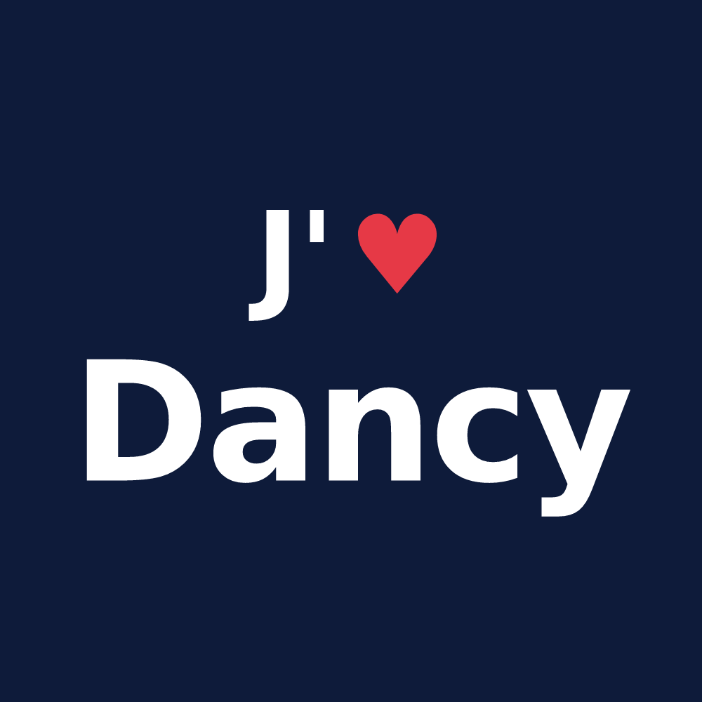 T-shirt personnalisé Dancy — design J'aime Dancy