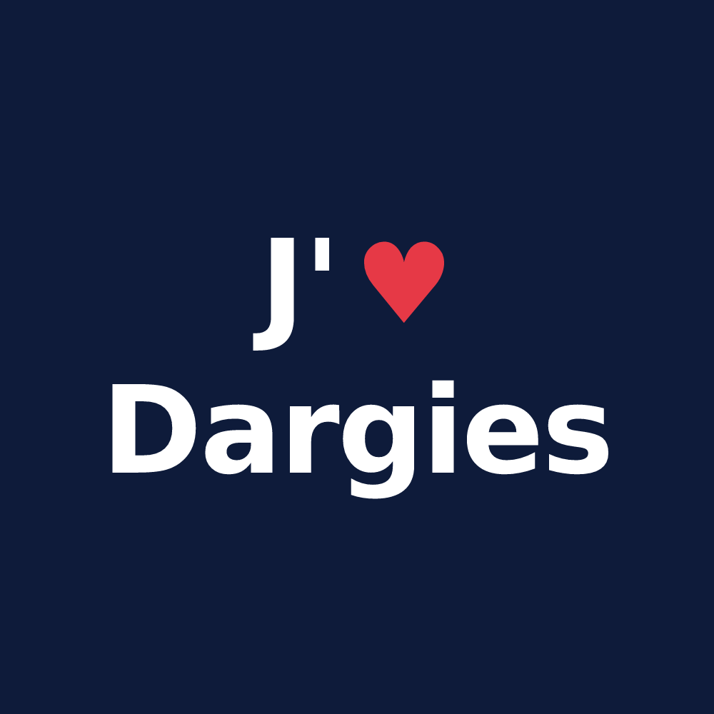 T-shirt personnalisé Dargies — design J'aime Dargies