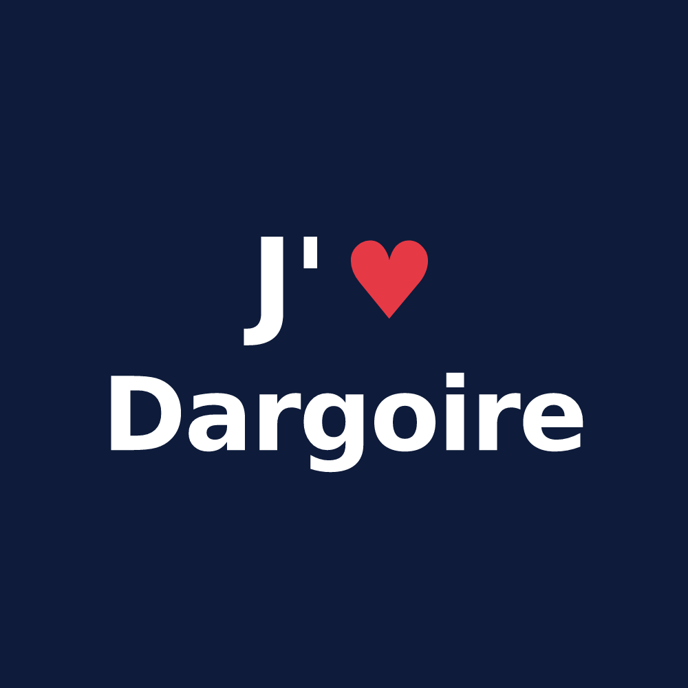 T-shirt personnalisé Dargoire — design J'aime Dargoire