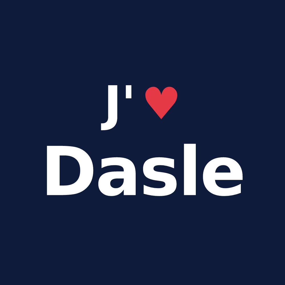 T-shirt personnalisé Dasle — design J'aime Dasle