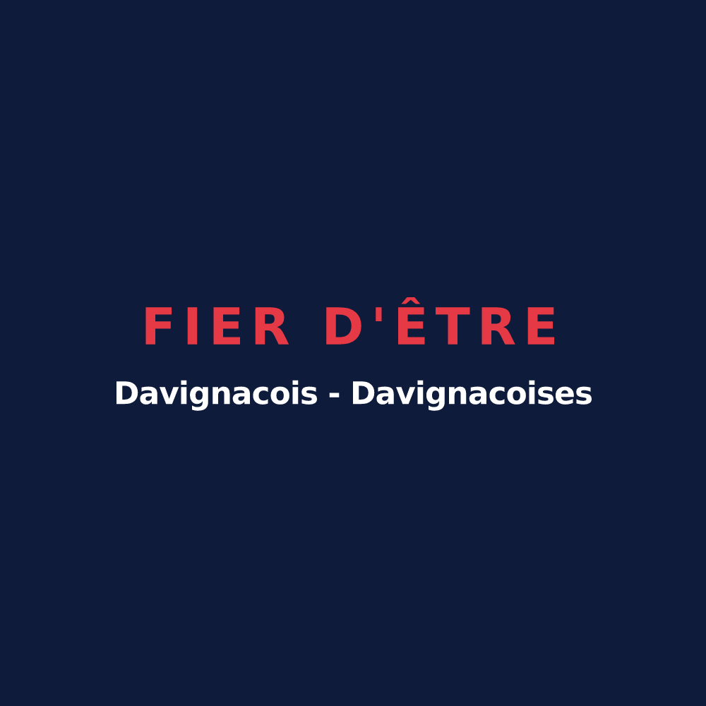 T-shirt « Fier d'être Davignacois - Davignacoises » — design pour Davignac