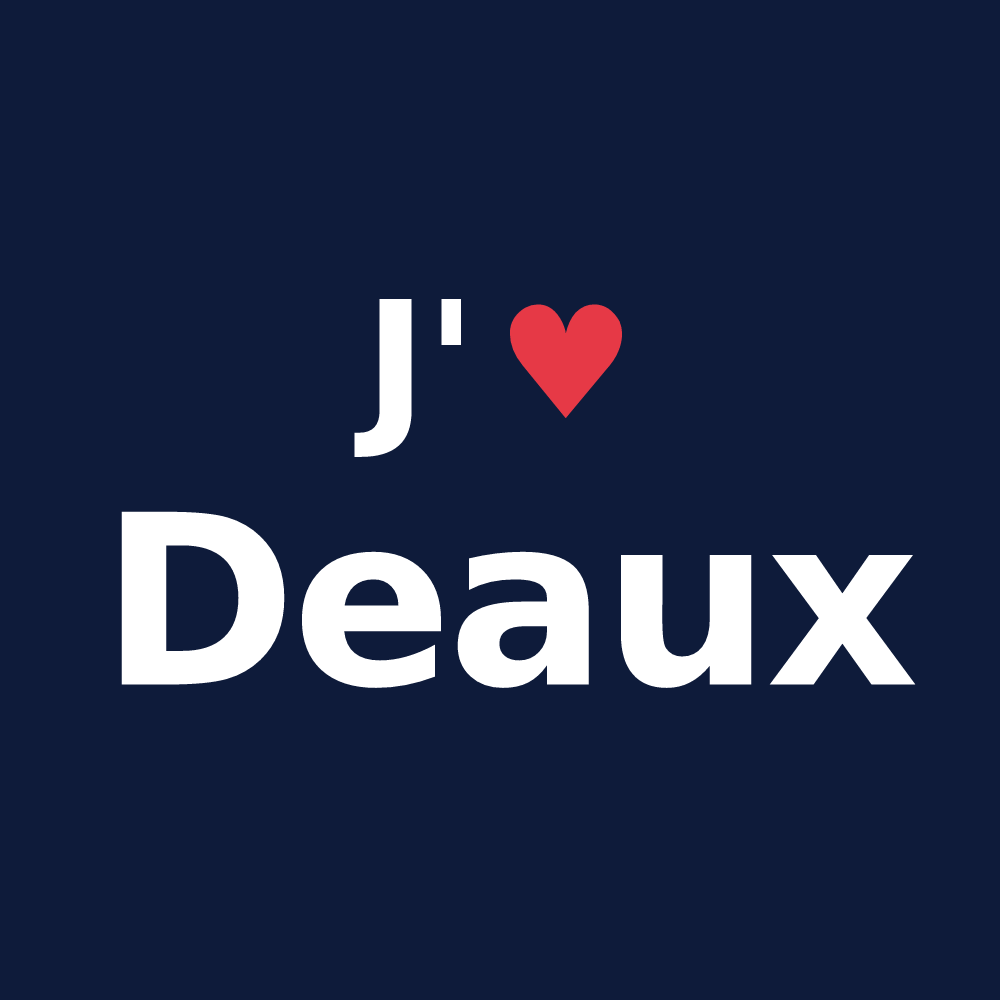 T-shirt personnalisé Deaux — design J'aime Deaux