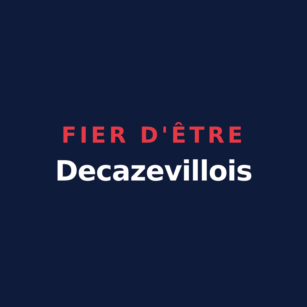 T-shirt « Fier d'être Decazevillois » — design pour Decazeville