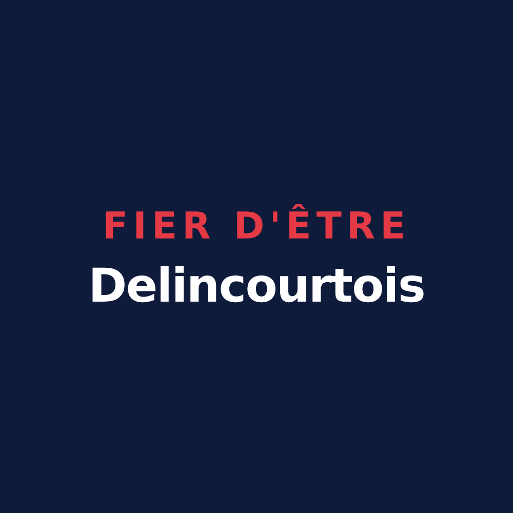 T-shirt « Fier d'être Delincourtois » — design pour Delincourt